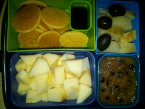 Mini Pancakes, Diced Apples and More