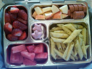 Diced Hebrew National Hot Dog, Watermelon and More