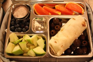 Bean Burrito, Carrot Sticks and More