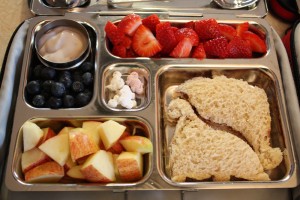 Dino Sandwich, Strawberries and More