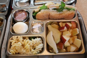 Turkey and Lettuce Sandwich, Pears/Apples and More