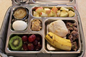 Meatloaf, Kiwi, Grapes